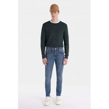 Pantaloni De Barbati Albastru inchis Slim Fit 041 DANNY CL1065232