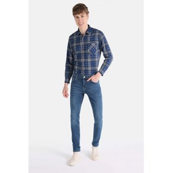 Pantaloni De Barbati Albastru Straight Fit 044 Karl Cl1066313