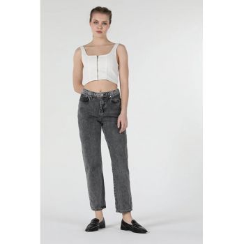 Pantaloni De Dama Albastru Boyfriend Fit 893 Julia Cl1058022
