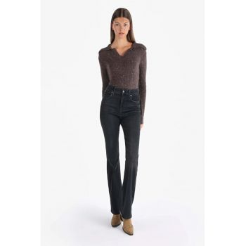 Pantaloni De Dama Albastru Regular Fit Cl1066534