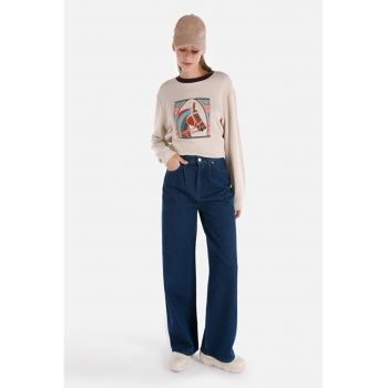 Pantaloni De Dama Albastru Regular Fit Cl1068703