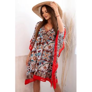 Poncho de plaja cu model -
