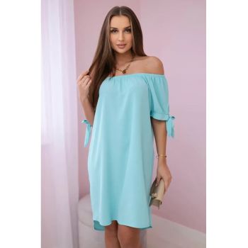 Rochie cu maneci cu snur -