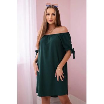 Rochie cu maneci cu snur -