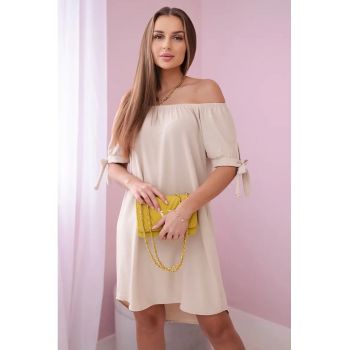 Rochie cu maneci cu snur -