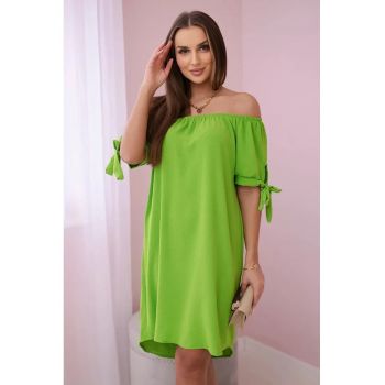 Rochie cu maneci cu snur -