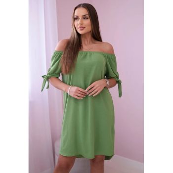 Rochie cu maneci cu snur -