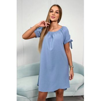 Rochie cu maneci cu snur -