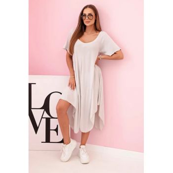 Rochie din viscoza cu croiala asimetrica -