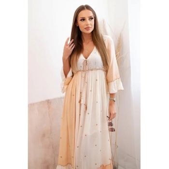 Rochie lejera cu maneci trei sferturi -