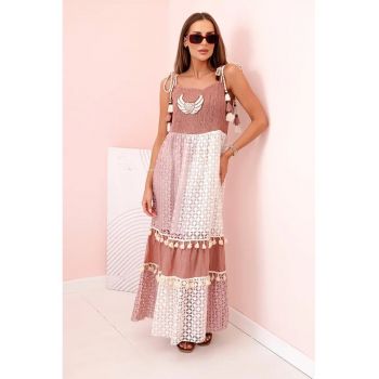 Rochie lunga cu canafi -