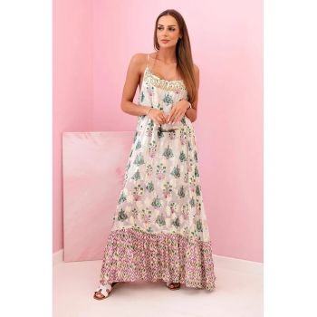 Rochie lunga din viscoza -