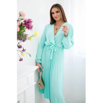 Rochie midi cu pliuri -