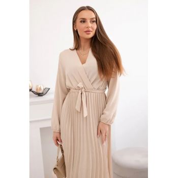 Rochie midi cu pliuri -