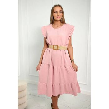 Rochie midi cu volane -