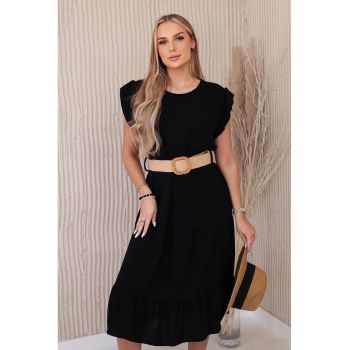 Rochie midi cu volane -