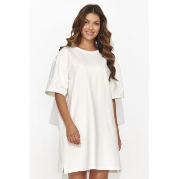 Rochie tip tricou cu maneca cazuta
