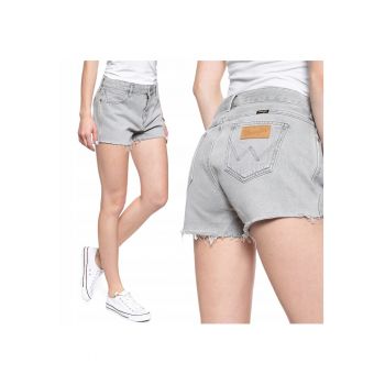 Pantaloni scurti Dama -  Bumbac - Boyfriend - Gri -