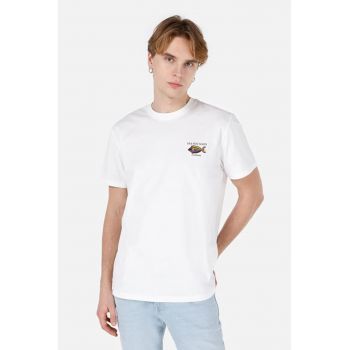 Tricou Cu Maneca Scurta De Barbati Alb Comfort Fit CL1068196