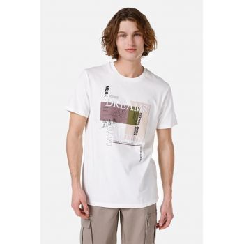 Tricou Cu Maneca Scurta De Barbati Alb Regular Fit Cl1066842 8684112001203