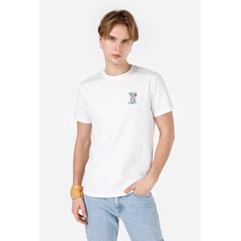Tricou Cu Maneca Scurta De Barbati Alb Regular Fit CL1069476