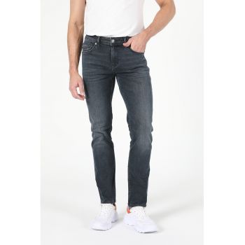 Blugi drepti cu croiala skinny Karl