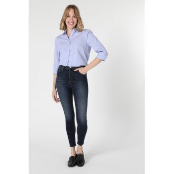 Blugi skinny decolorati