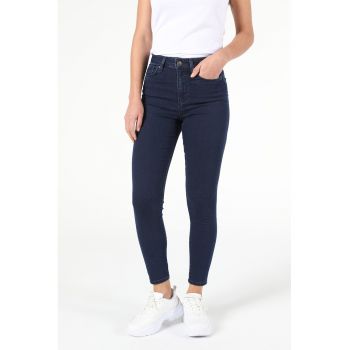 Blugi skinny fit cu talie inalta Diana