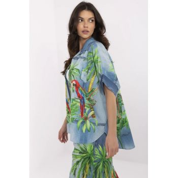 Camasa cu imprimeu tropical -