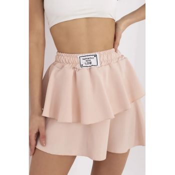 Fusta  roz pal - poliester -