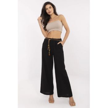 Pantaloni dama -  bumbac/in - one size - negru