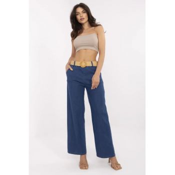 Pantaloni dama  bumbac - one size - albastru inchis