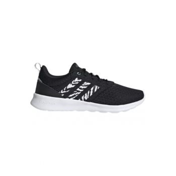 Pantofi sport dama  QT Racer - piele ecologica/textil - pentru alergare - negru