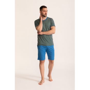 Pijama scurta din amestec de bambus cu buzunare laterale
