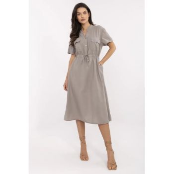 Rochie  bumbac - bej -