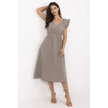 Rochie  bumbac - bej -
