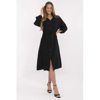 Rochie  bumbac - neagra -