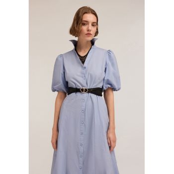 Rochie-camasa midi din bumbac