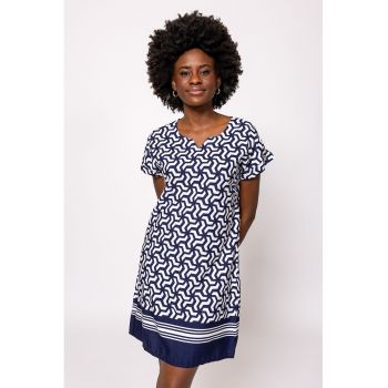 Rochie cu croiala dreapta si model Vilmi