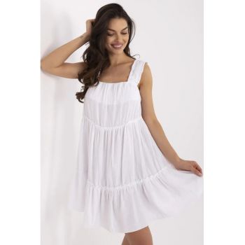 Rochie dama  bumbac - alb -
