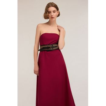 Rochie midi cu bretele detasabile
