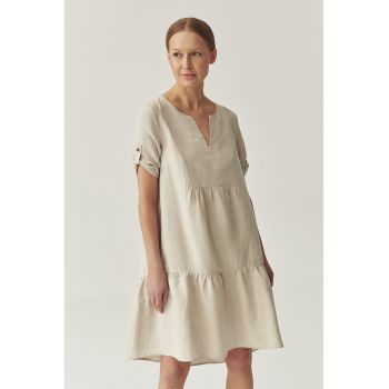 Rochie midi cu decolteu in V