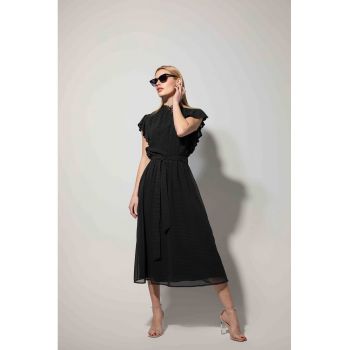 Rochie midi cu volane