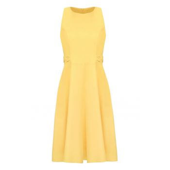 Rochie midi evazata fara maneci