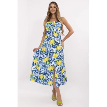 Rochie  poliester - albastra -