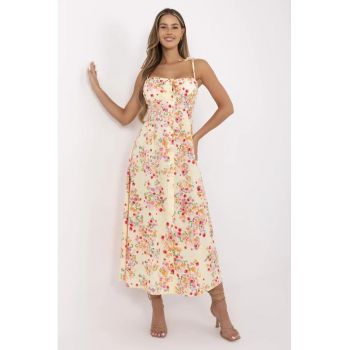 Rochie  poliester - galben -