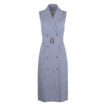 Rochie tip vesta cu imprimeu in dungi