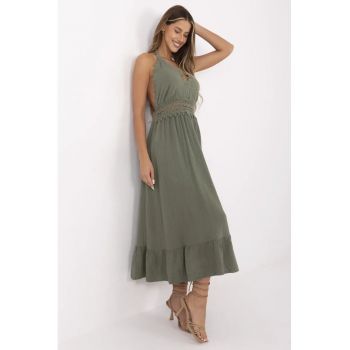 Rochie  viscoza/elastan - verde -