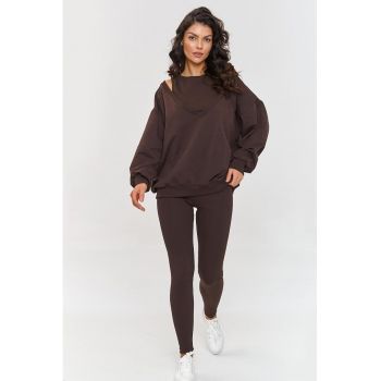 Set trening dama  bumbac - maro -