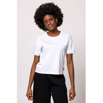 Tricou cu model uni si decolteu la baza gatului Morell